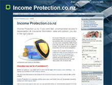 Tablet Screenshot of income-protection.co.nz
